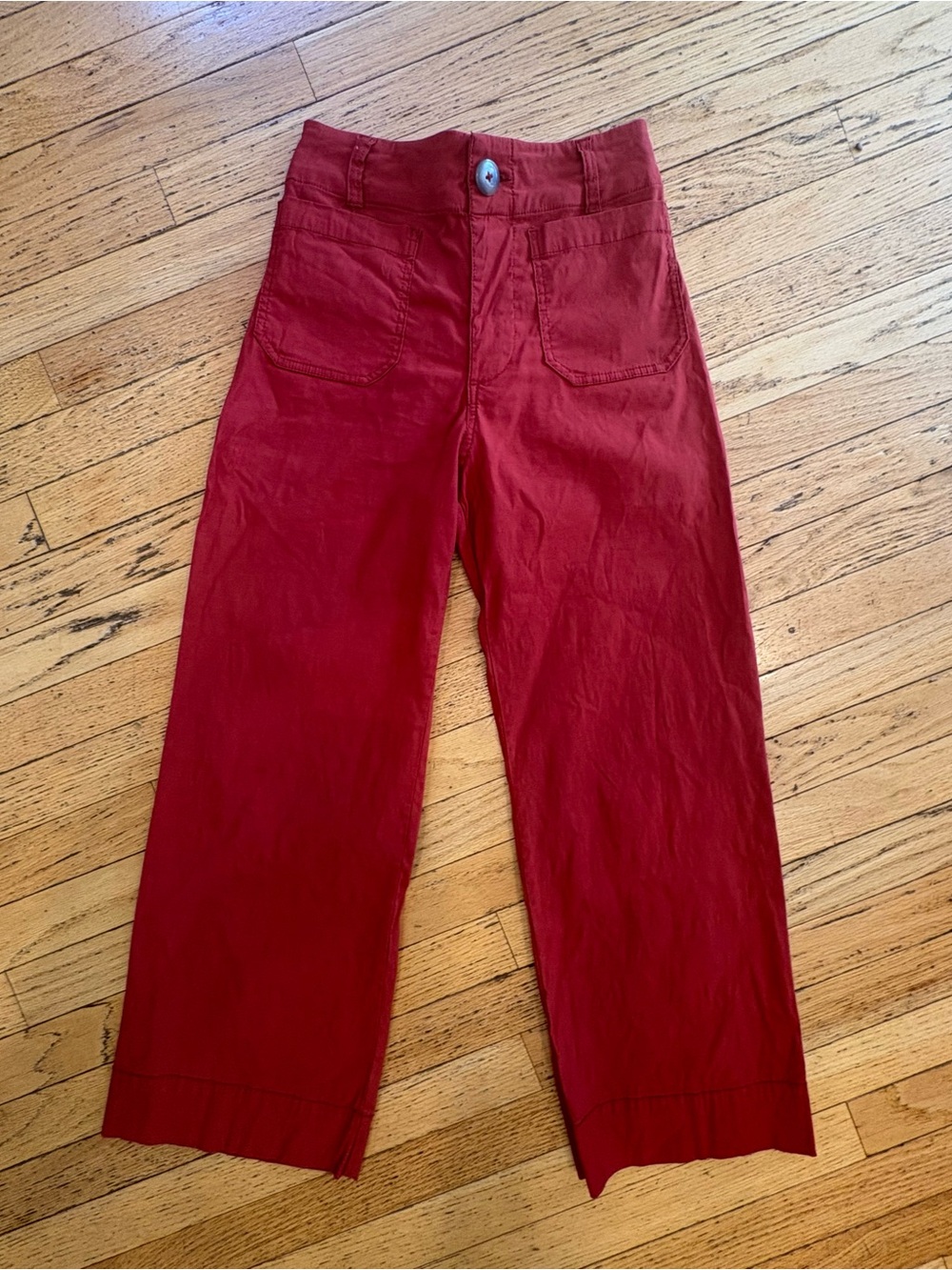 Anthropologie iconic Maeve “The Colette” high rise wide leg cropped pants